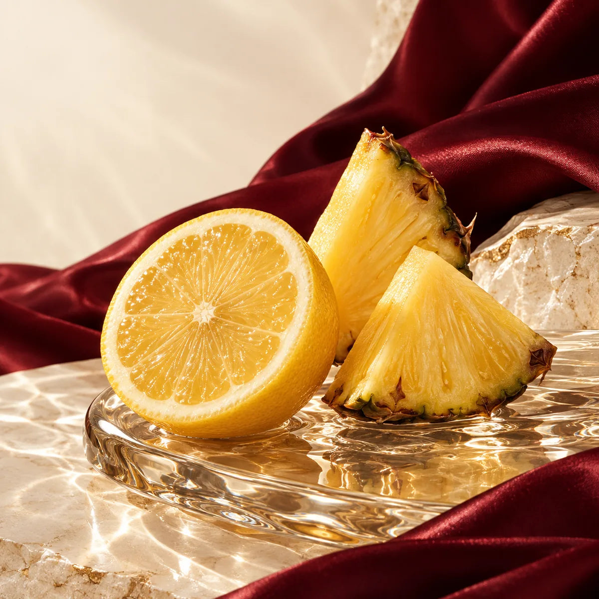 Lemon and pineapple flavor illustration for Gold Edition