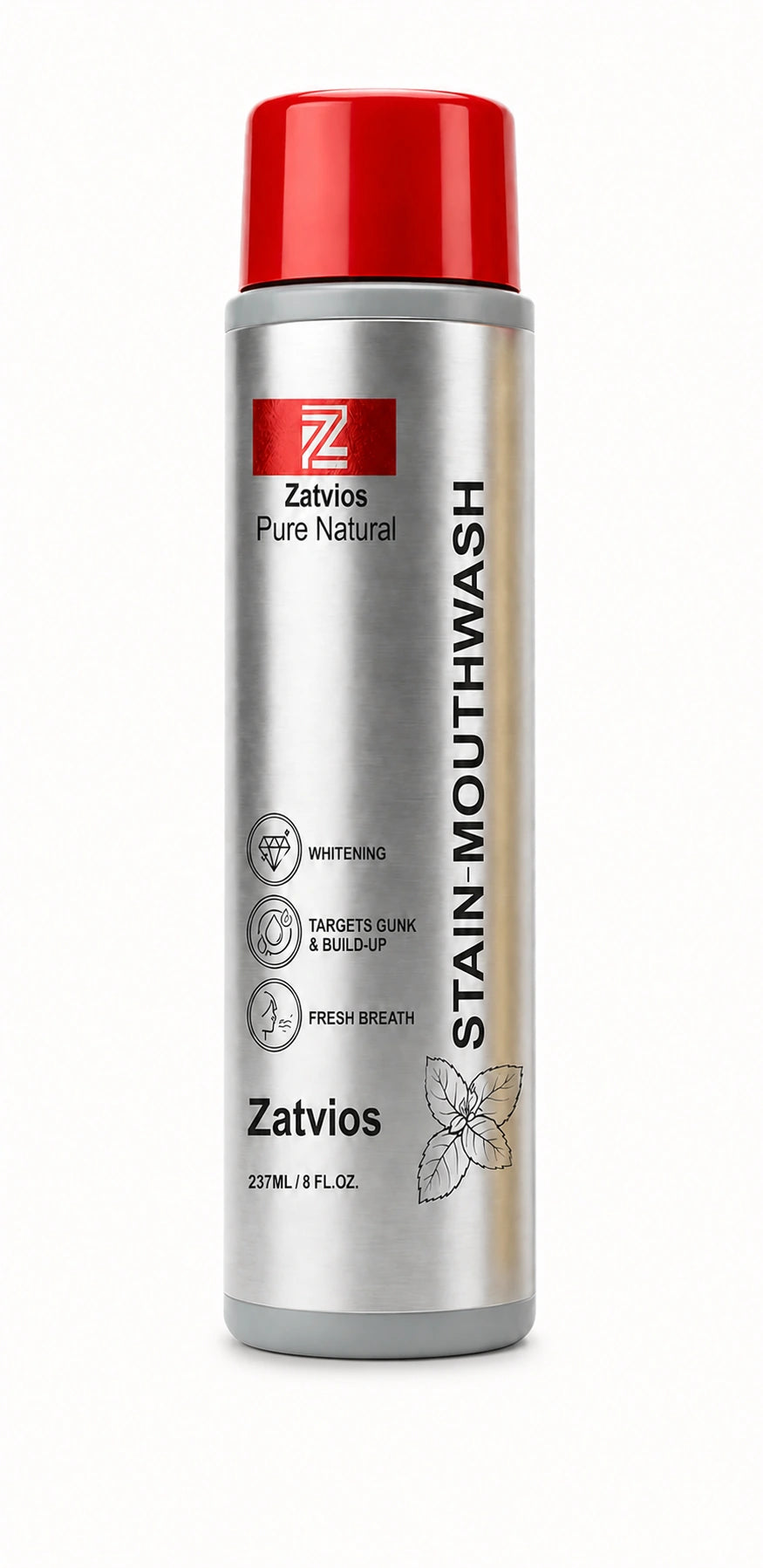 Silver Edition mouthwash bottle